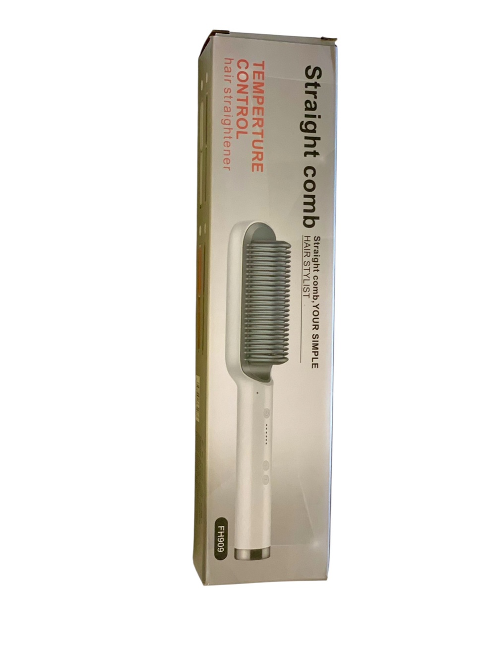 New in the Box Straight Comb Hair Straightener red